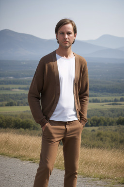 Belgian adult male with  brown hair