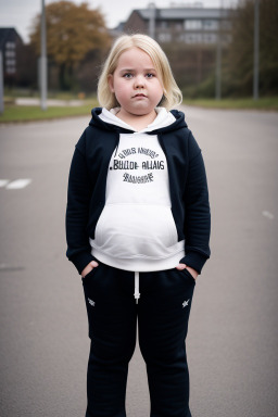 German child girl with  blonde hair