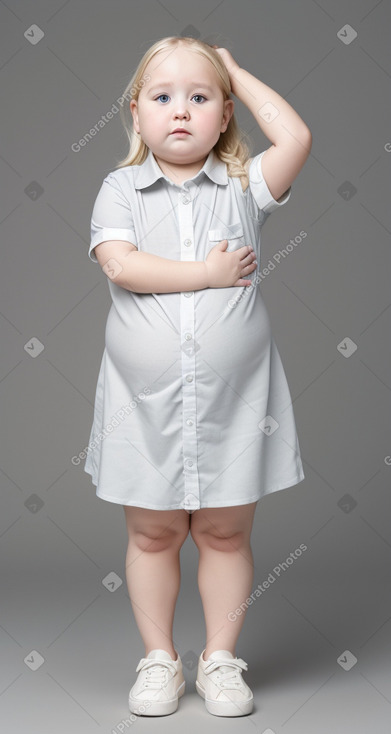 Polish infant girl with  blonde hair