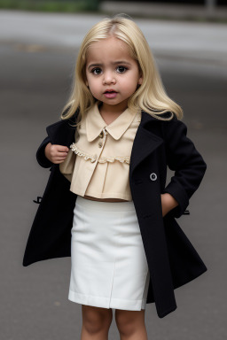 Venezuelan infant girl with  blonde hair