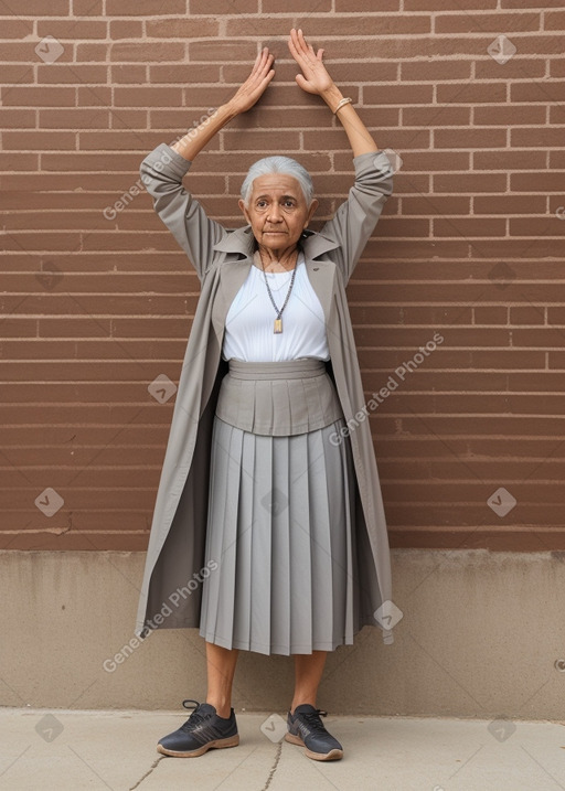 Omani elderly female with  gray hair