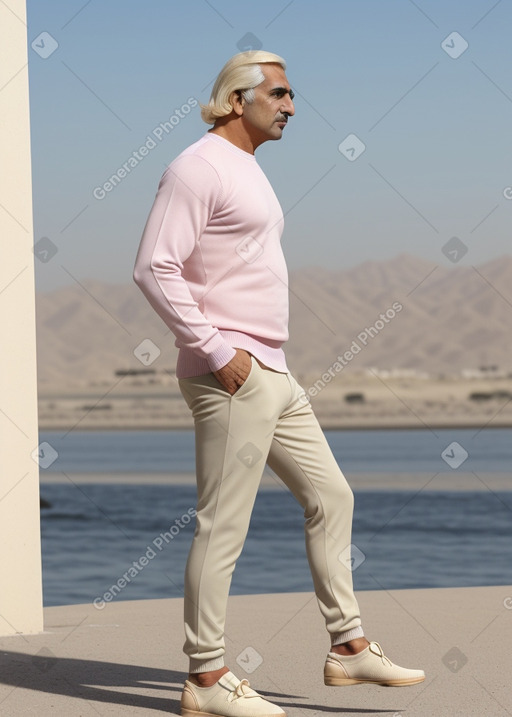 Emirati middle-aged male with  blonde hair