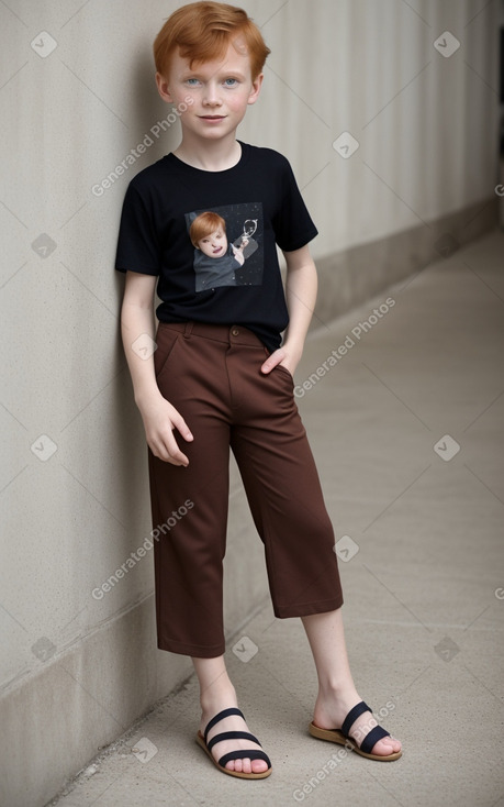 Slovenian child boy with  ginger hair