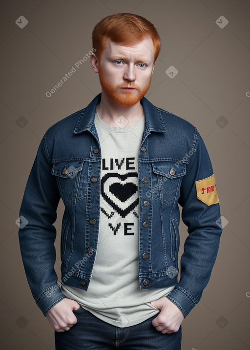 Russian adult male with  ginger hair