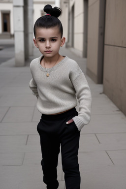 Serbian child boy with  black hair