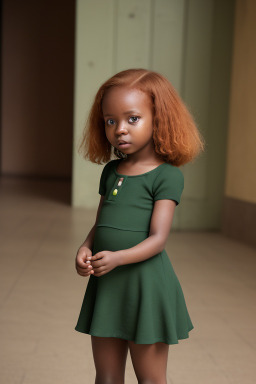 Togolese infant girl with  ginger hair