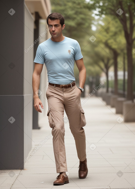 Portuguese adult male with  brown hair