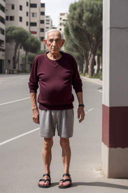 Israeli elderly male with  gray hair