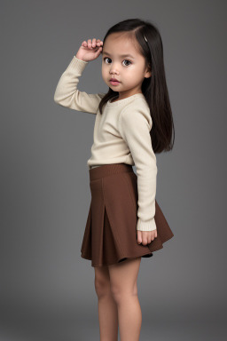 Filipino infant girl with  brown hair