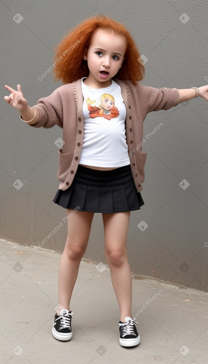 Moroccan infant girl with  ginger hair