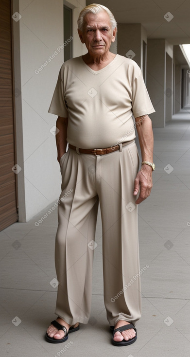 Argentine elderly male with  blonde hair