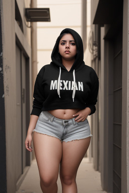 Mexican young adult female with  black hair