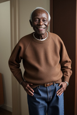 Elderly male with  brown hair