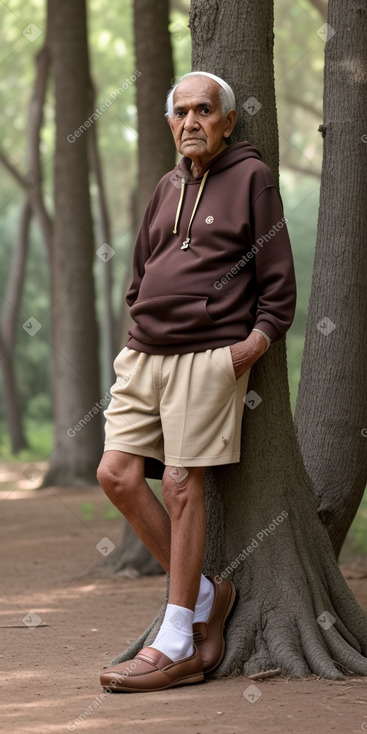 Qatari elderly male with  brown hair