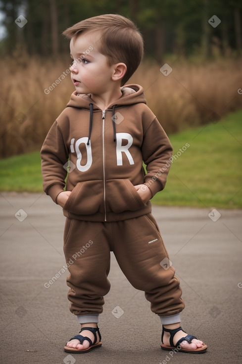 Slovak infant boy with  brown hair