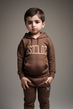 Azerbaijani infant boy with  brown hair