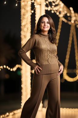 Yemeni middle-aged female with  brown hair