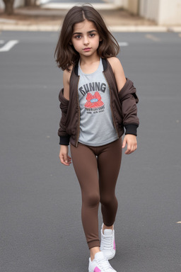 Armenian child female with  brown hair