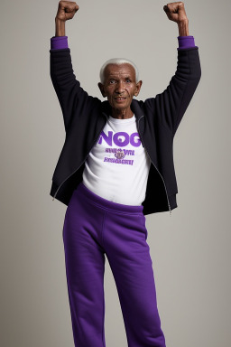 Malian elderly male with  black hair