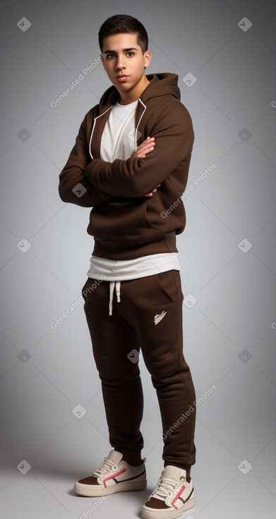 Puerto rican young adult male with  brown hair