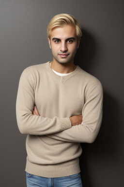 Lebanese adult male with  blonde hair