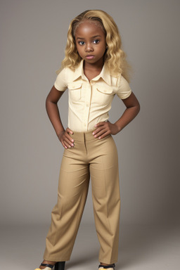 Nigerian child female with  blonde hair