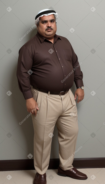 Qatari middle-aged male with  brown hair