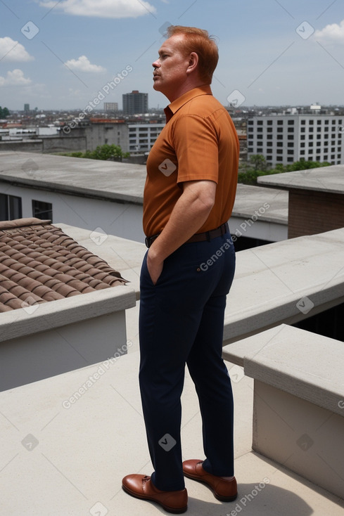 Guatemalan middle-aged male with  ginger hair