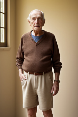 French elderly male with  brown hair