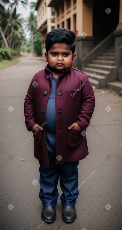 Sri lankan child boy with  blonde hair