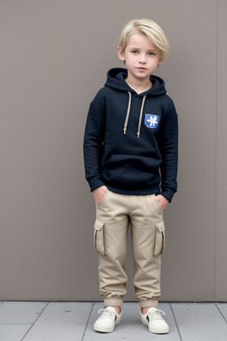 Slovenian child boy with  blonde hair