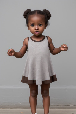 Kenyan infant girl with  brown hair