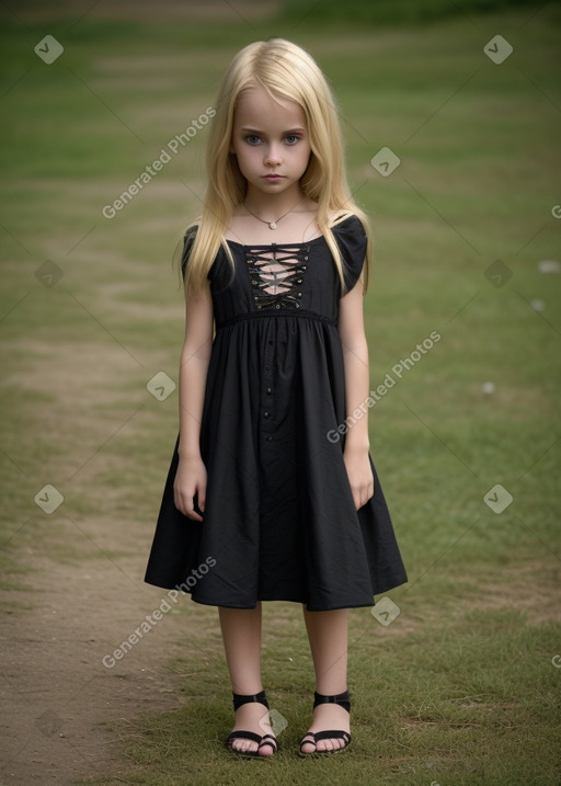 Child female with  blonde hair