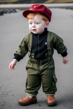 Icelandic infant boy with  ginger hair