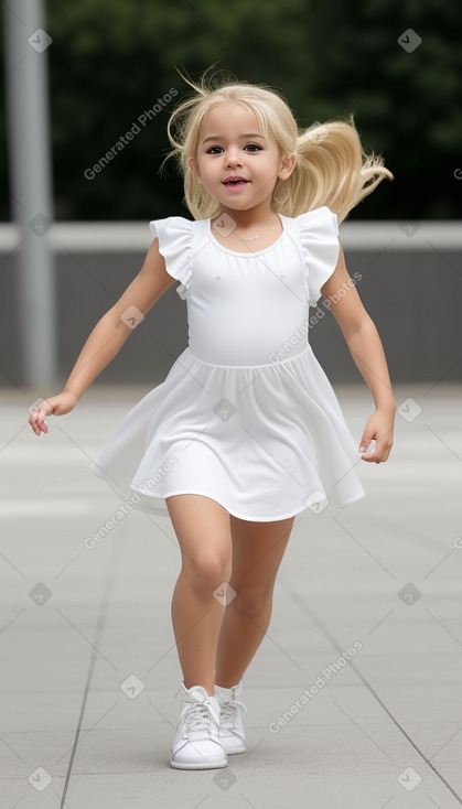 Hispanic infant girl with  blonde hair