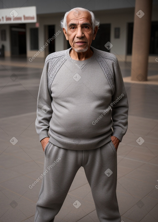 Moroccan elderly male with  gray hair