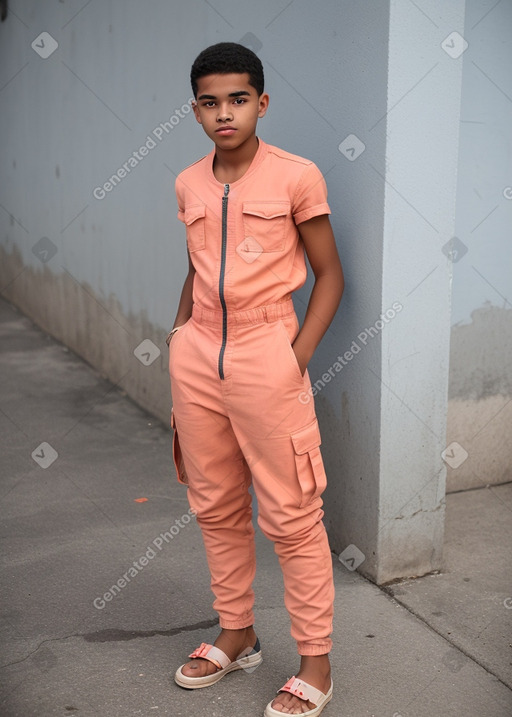 Dominican teenager boy with  gray hair