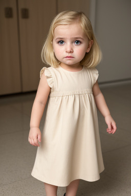 Albanian infant girl with  blonde hair