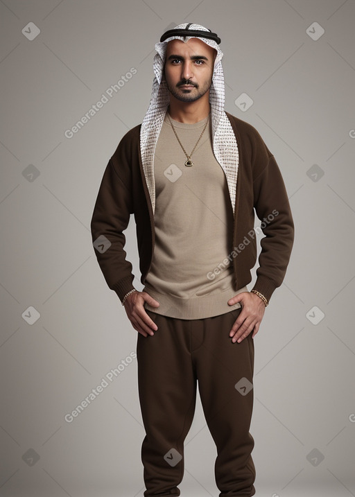 Emirati adult male with  brown hair