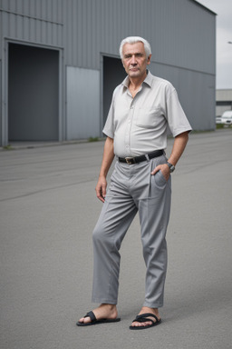 Slovenian elderly male with  gray hair