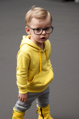 Swedish infant boy with  gray hair