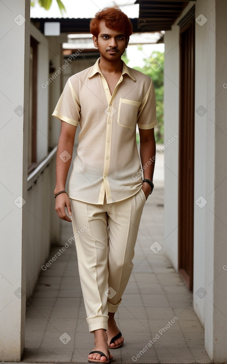 Sri lankan adult male with  ginger hair