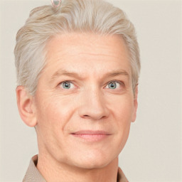 Middle-aged Blond Hair Male with Blue Eyes images 