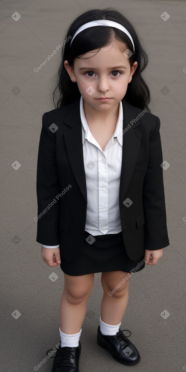 Irish child female with  black hair