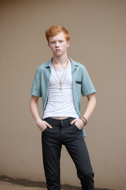 South african teenager boy with  ginger hair