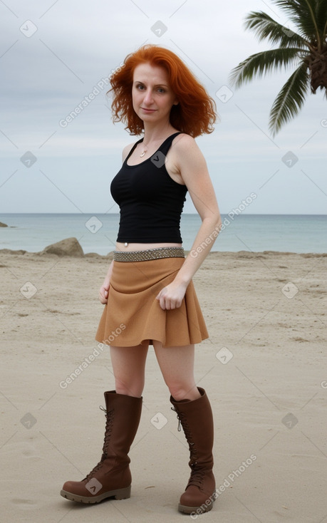 Lebanese adult female with  ginger hair