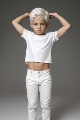 Cuban child boy with  white hair