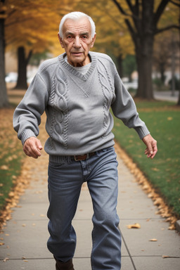 Bulgarian elderly male with  gray hair