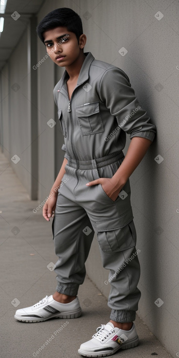 Bangladeshi teenager boy with  gray hair