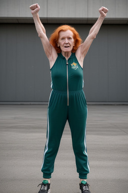 Irish elderly female with  ginger hair